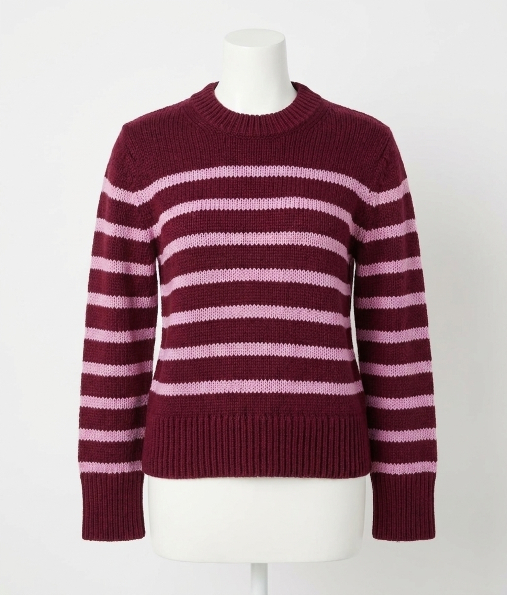 NEW RAILS alise knit sweater in mulberry stripe
